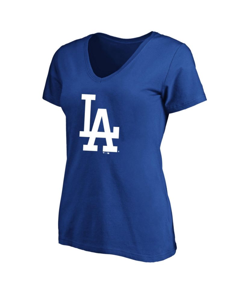 Women's Shohei Ohtani Royal Los Angeles Dodgers Plus Size Name & Number V-Neck T-Shirt