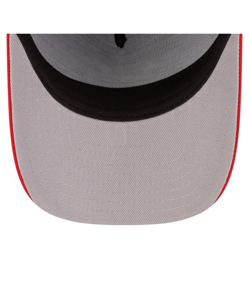 Men's Royal/Red Denver Nuggets 80s Throwback A-Frame 9FIFTY Snapback Hat