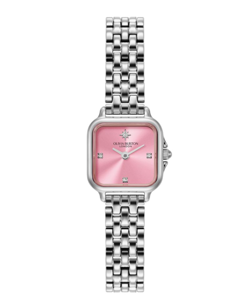 Women's Mini Grosvenor Silver Tone Stainless Steel Bracelet Watch, 20mm
