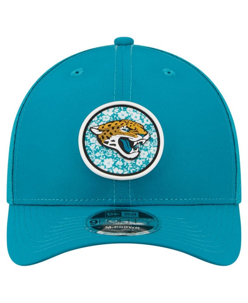 Men's Teal Jacksonville Jaguars Floral 9FORTY M-Crown Trucker Adjustable Hat