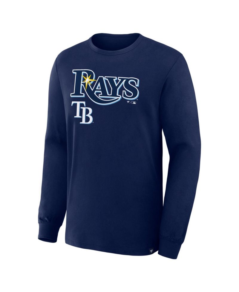 Men's Navy Tampa Bay Rays Lock-Up Legacy Long Sleeve T-Shirt