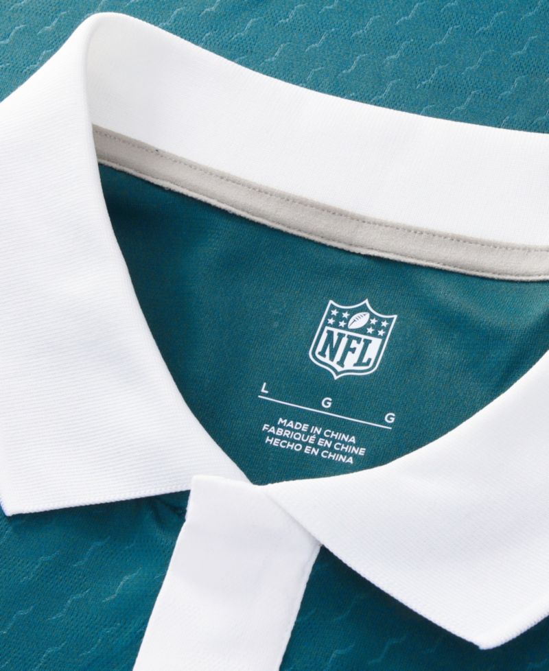 Big Boys and Girls Midnight Green Philadelphia Eagles Football x Football Collared Fan Jersey