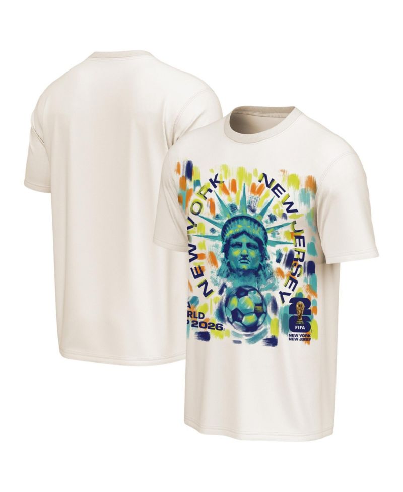 Men's Cream FIFA World Cup 2026 New York/New Jersey Homestyle Poster T-Shirt