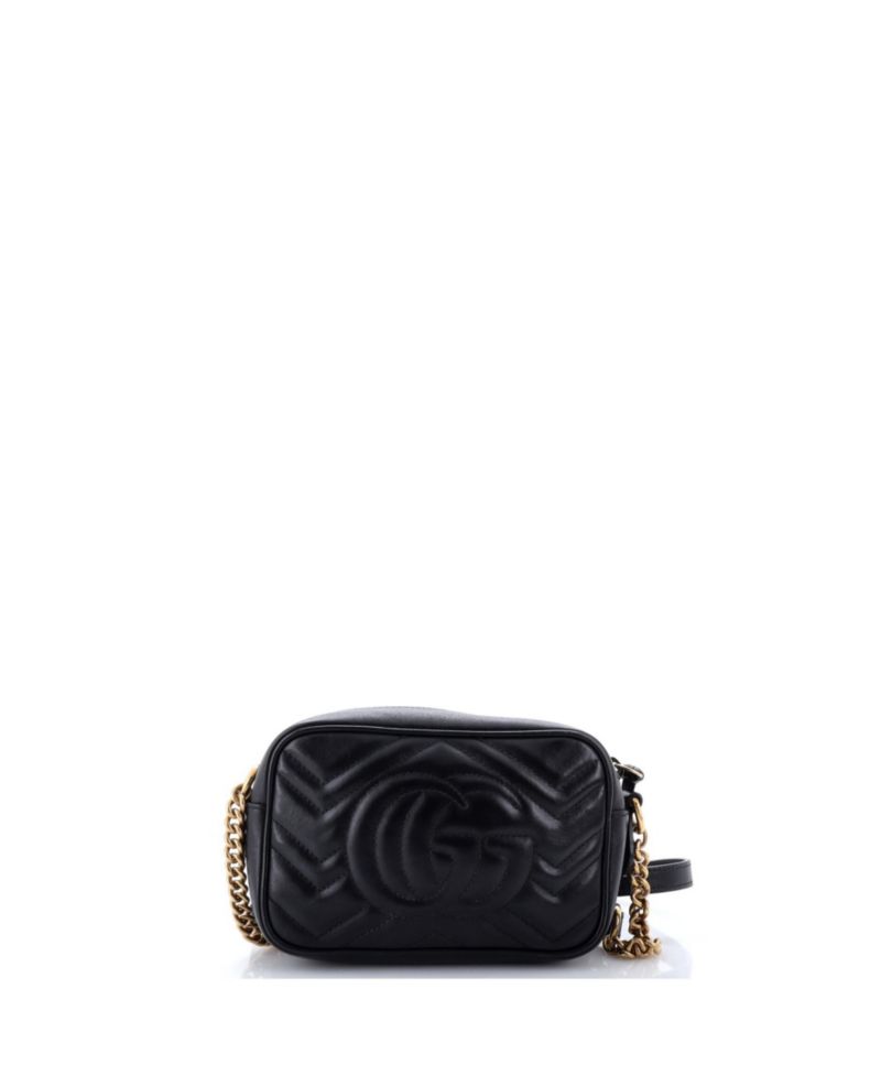 Mini GG Marmont Matelasse Leather Shoulder Bag