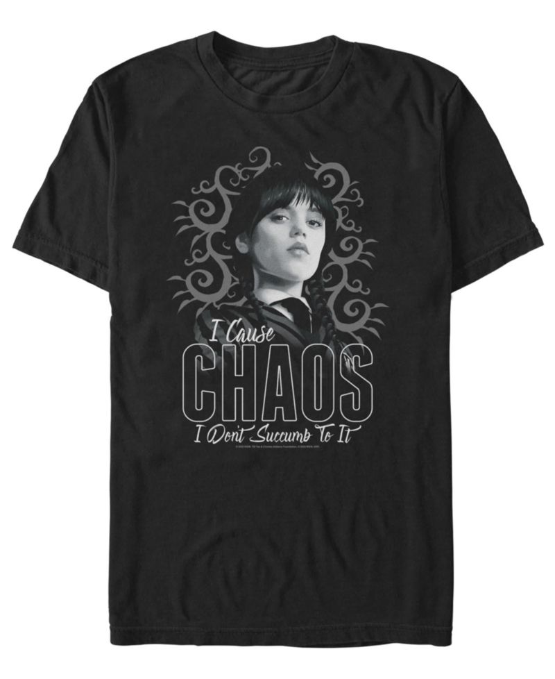 Men's Wednesday Addams I Cause Chaos T-Shirt