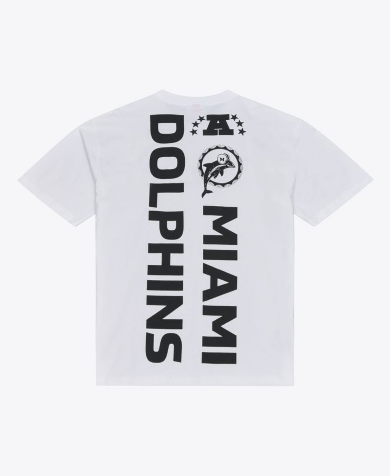 Men's White Miami Dolphins Monochrome T-Shirt