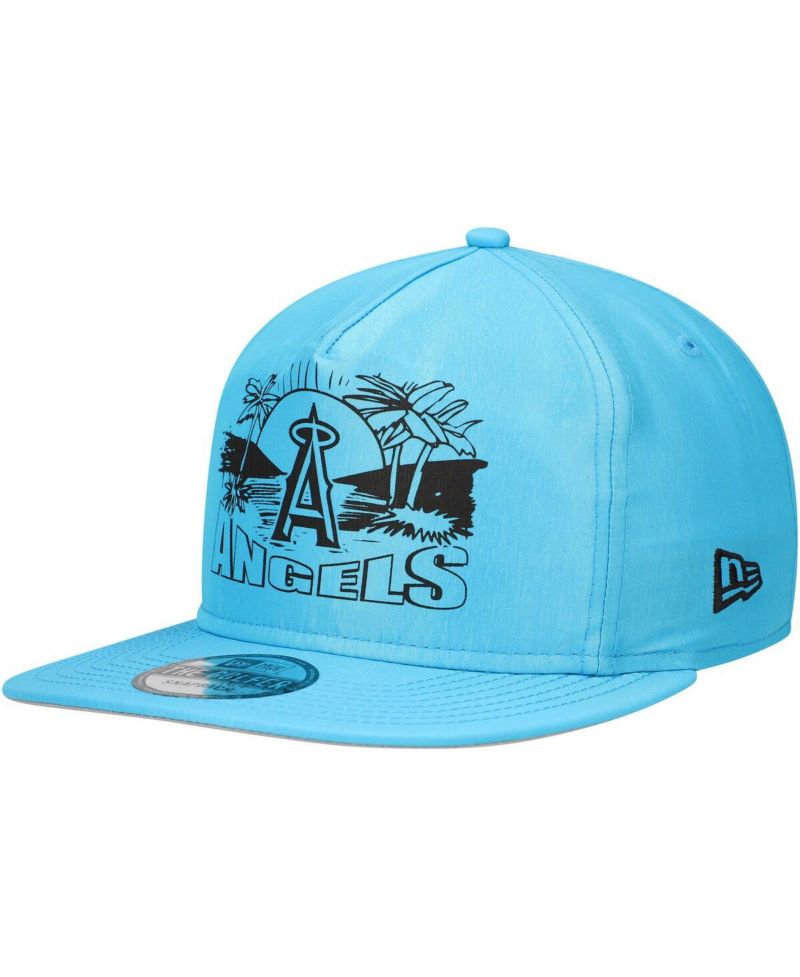 Men's Blue Los Angeles Angels Neon Golfer Snapback Hat