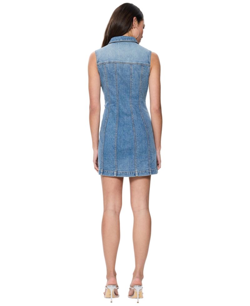 Women's Sleeveless Button-Up Dress