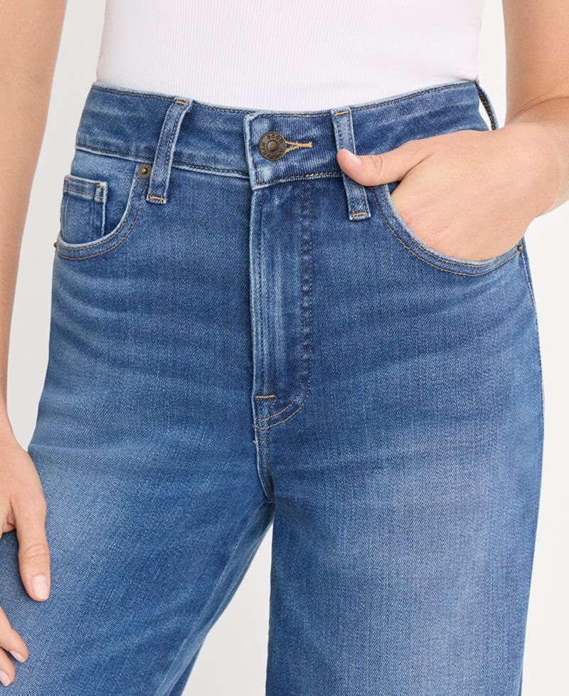 Petite Soft Tech Good Waist Palazzo Jeans