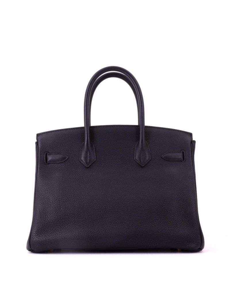 Pre-Owned Hermes Birkin 30 Handbag Black Togo with Gold Hardware