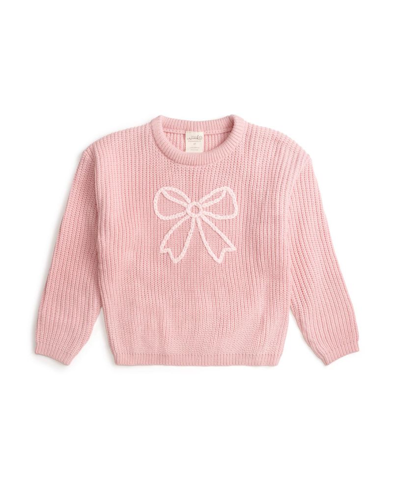 Big Girls Coquette Bow Knit Sweater
