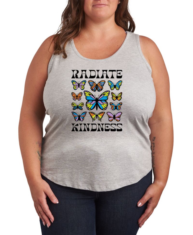 Plus Size Radiate Kindness Graphic Tank Top