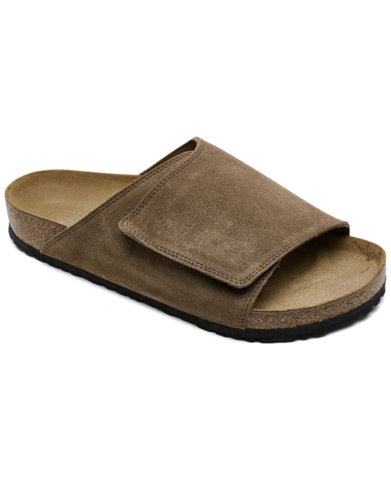 Men's Solana Suede Leather Slide Sandals from Finish Line