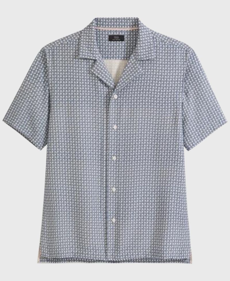 Men's Warwick Short-Sleeve Camp Button-Up Shirt