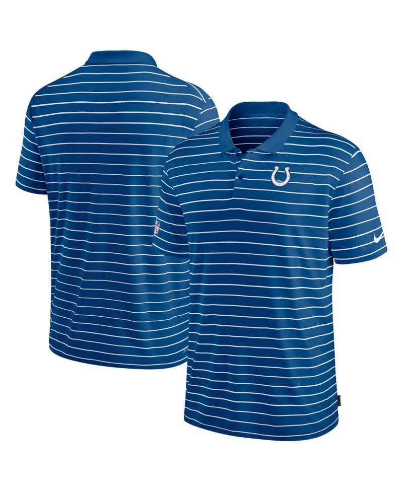 Men's Royal Indianapolis Colts Sideline Lock Up Victory Performance Polo