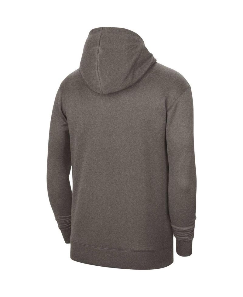 Men's and Women's Olive Gray Dallas Mavericks 2023/24 Performance Spotlight On-Court Practice Pullover Hoodie