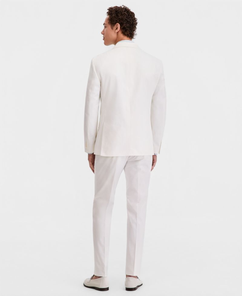Men's Modern-Fit TH Flex Stretch Cotton Suit Separate Vest