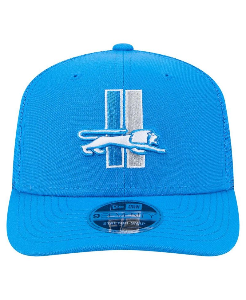 Men's Blue Detroit Lions Main Trucker 9SEVENTY Stretch-Snap Hat