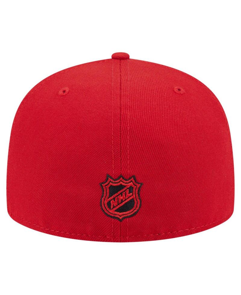 Men's Red New Jersey Devils Oversized Vintage Arch 59Fifty Fitted Hat