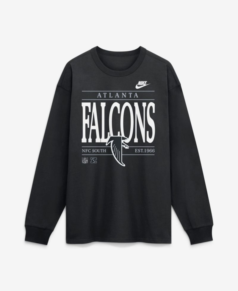 Men's Black Atlanta Falcons Red Zone Long Sleeve Max90 T-Shirt