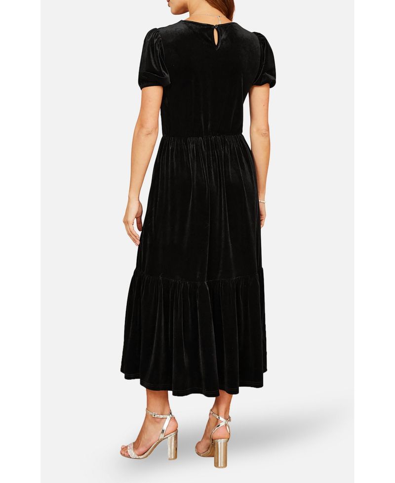 Women's Velvet Midi Dress