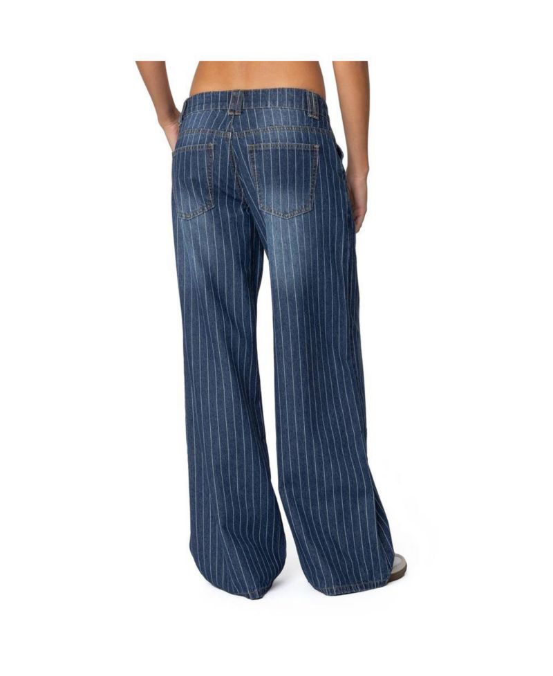 Women's Cory Striped Low Rise Jeans