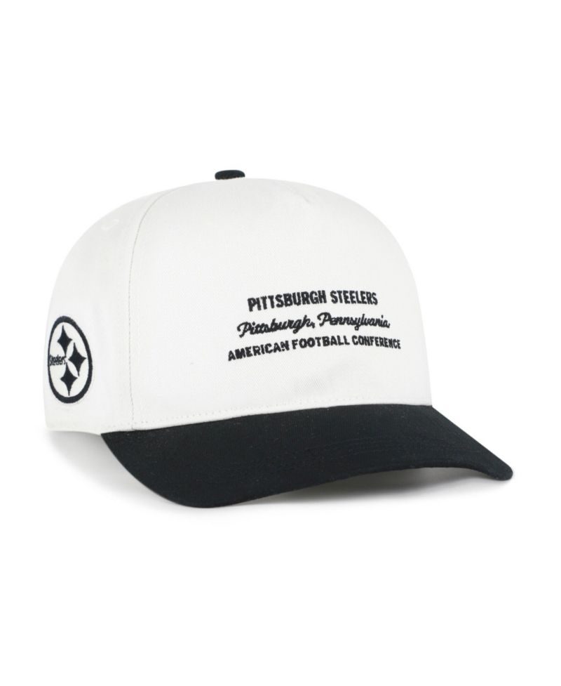 Men's White Pittsburgh Steelers Contemporary Two-Tone Hitch Adjustable Hat