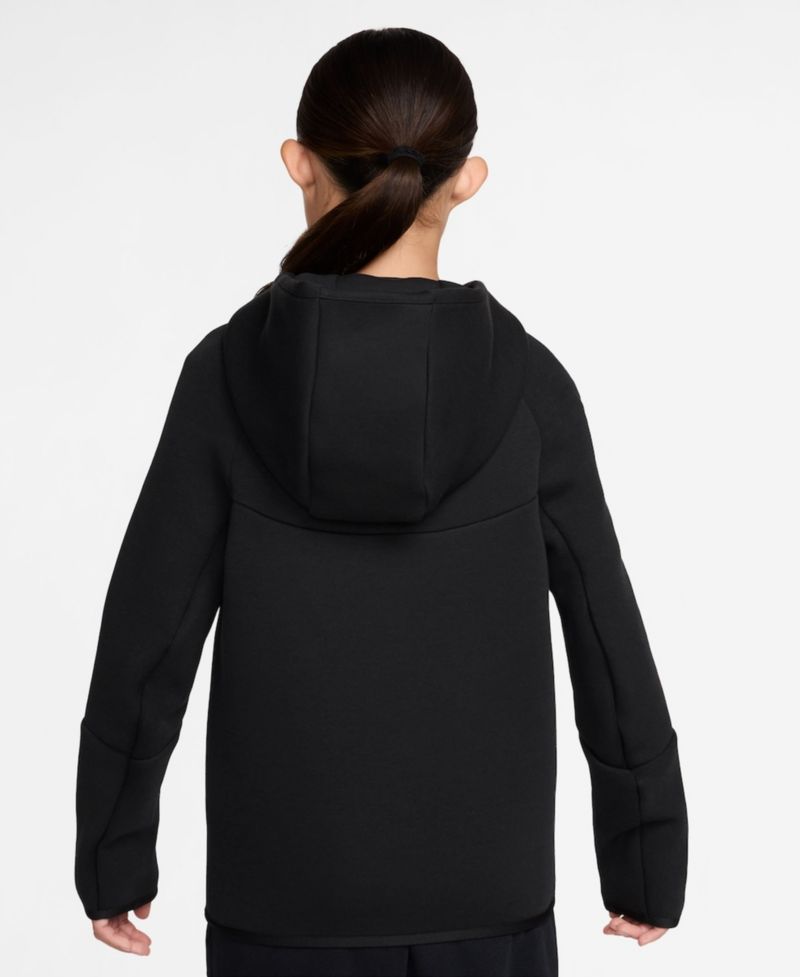 Big Boys and Girls Black USMNT Tech Fleece Full-Zip Hoodie