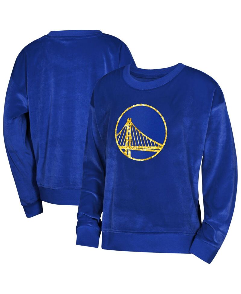 Big Boys and Girls Royal Golden State Warriors Step Back Sweatshirt