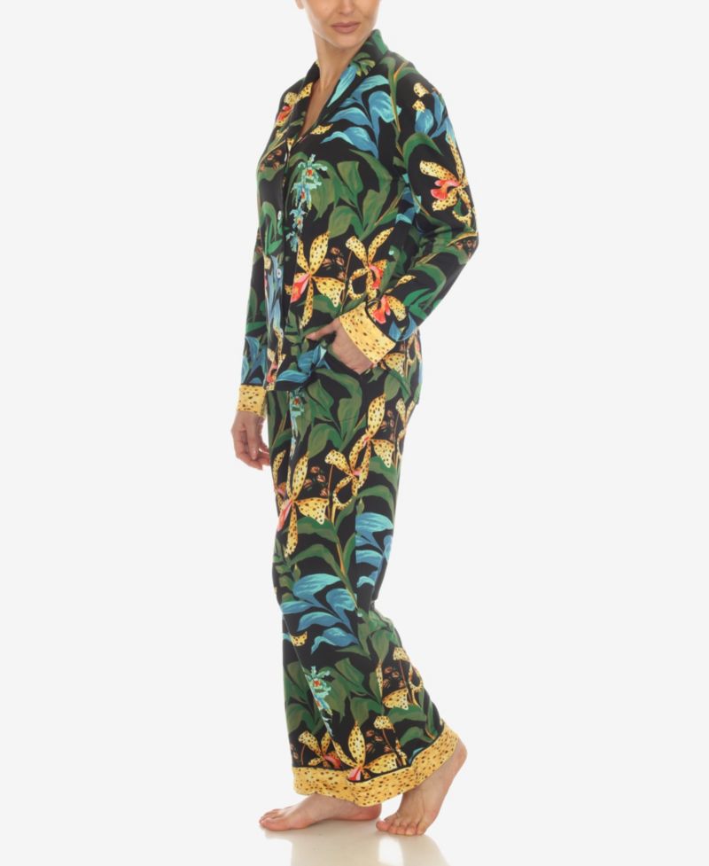 Women's 2-Piece Wildflower Print Pajama Set