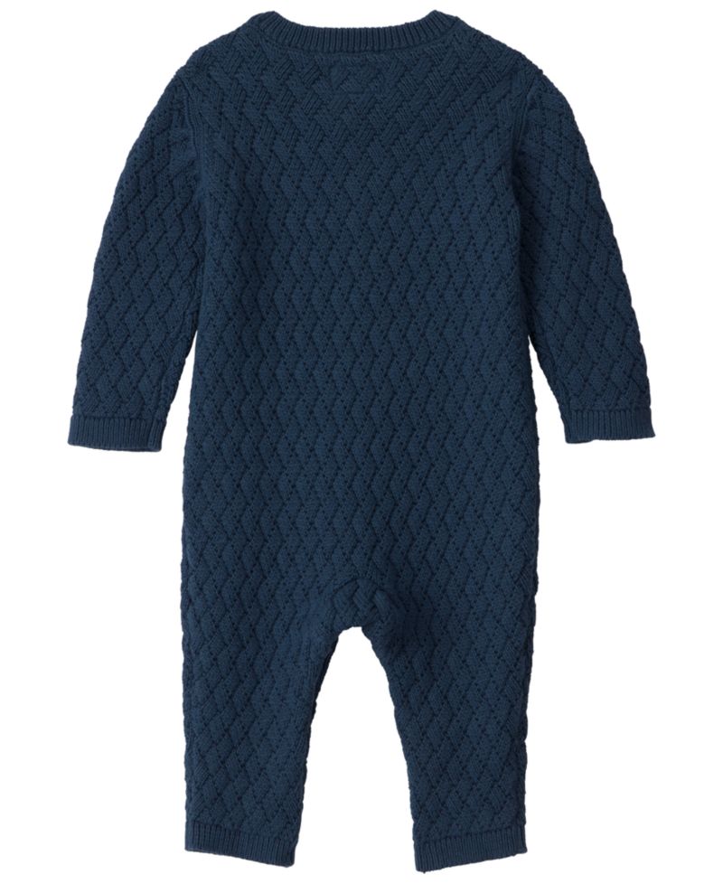 Baby Boys' or Baby Girls' Sweater-Knit Long-Sleeve Jumpsuit