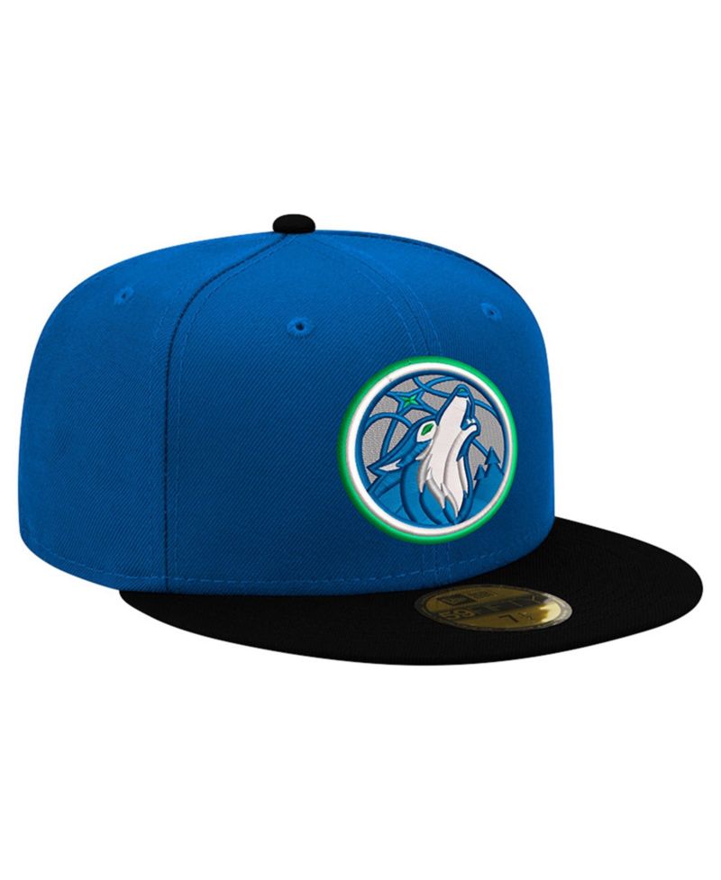 Men's Blue/Black Minnesota Timberwolves 59FIFTY Fitted Hat