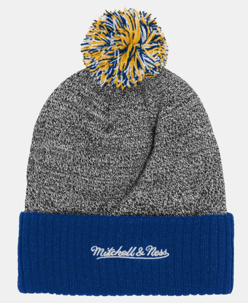 Big Boys and Girls Royal Los Angeles Rams Cuffed Knit Hat with Puff