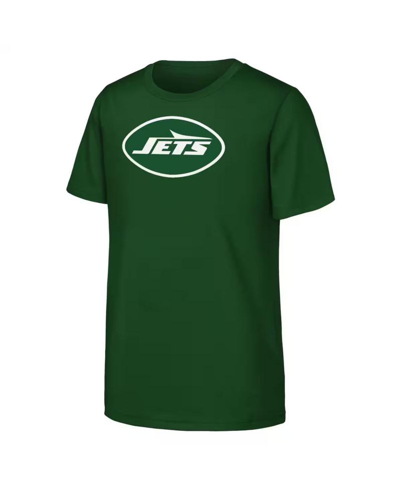 Youth Green New York Jets Primary Logo T-Shirt