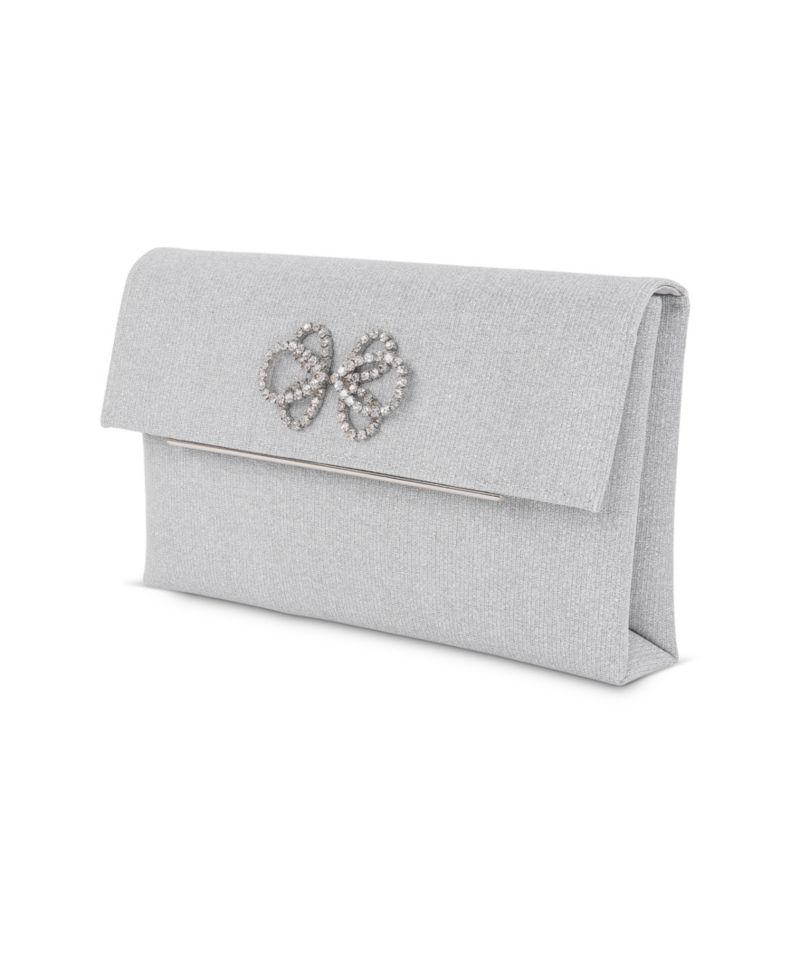Woman's Millie Signature Frame Mini Pleated Satin Pouch
