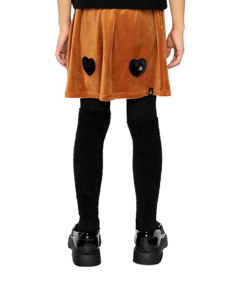 Little and Big Girl ( size 6 to 12 ) Velvet Skirt