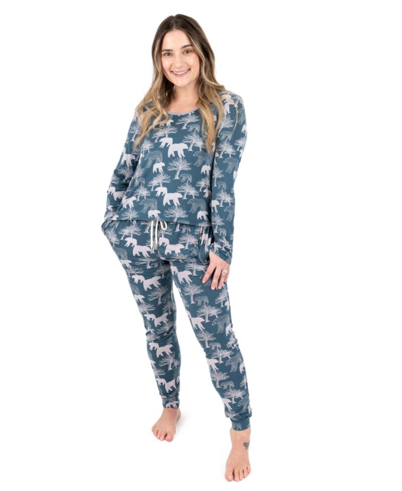 Women’s Two Piece Viscose from Bamboo Holiday Pajamas
