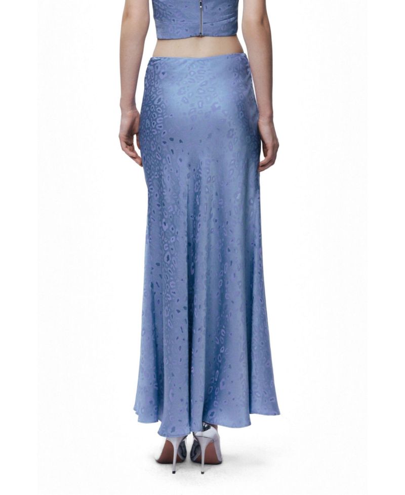 Women's Printed Midi Flare Skirt