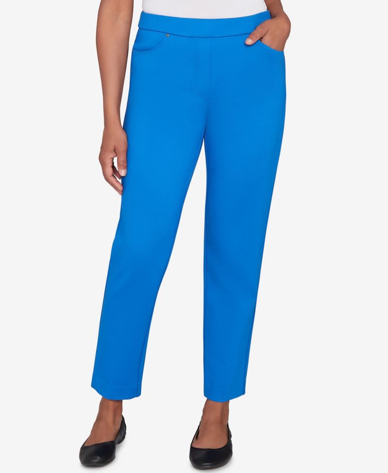 Petite Barcelona Stretch Ponte Knit Short Length Pants