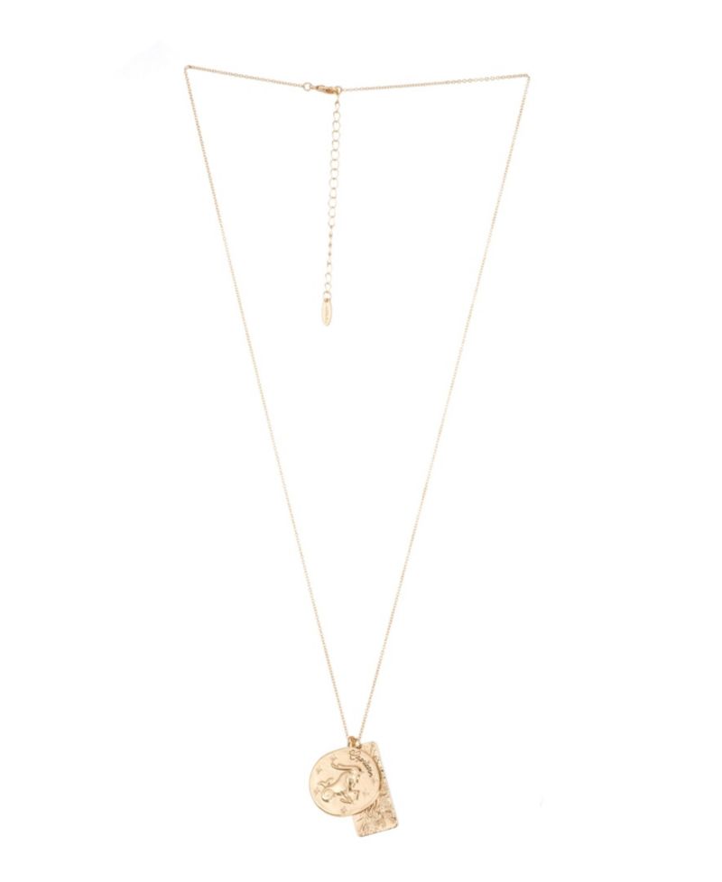 Women's Zodiac Double Charm Necklace