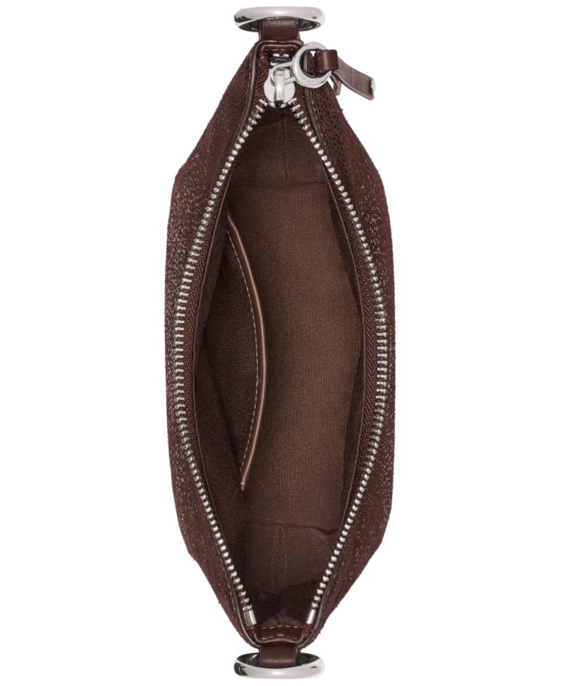 Halo Dot Chain Mini Suede Shoulder Bag