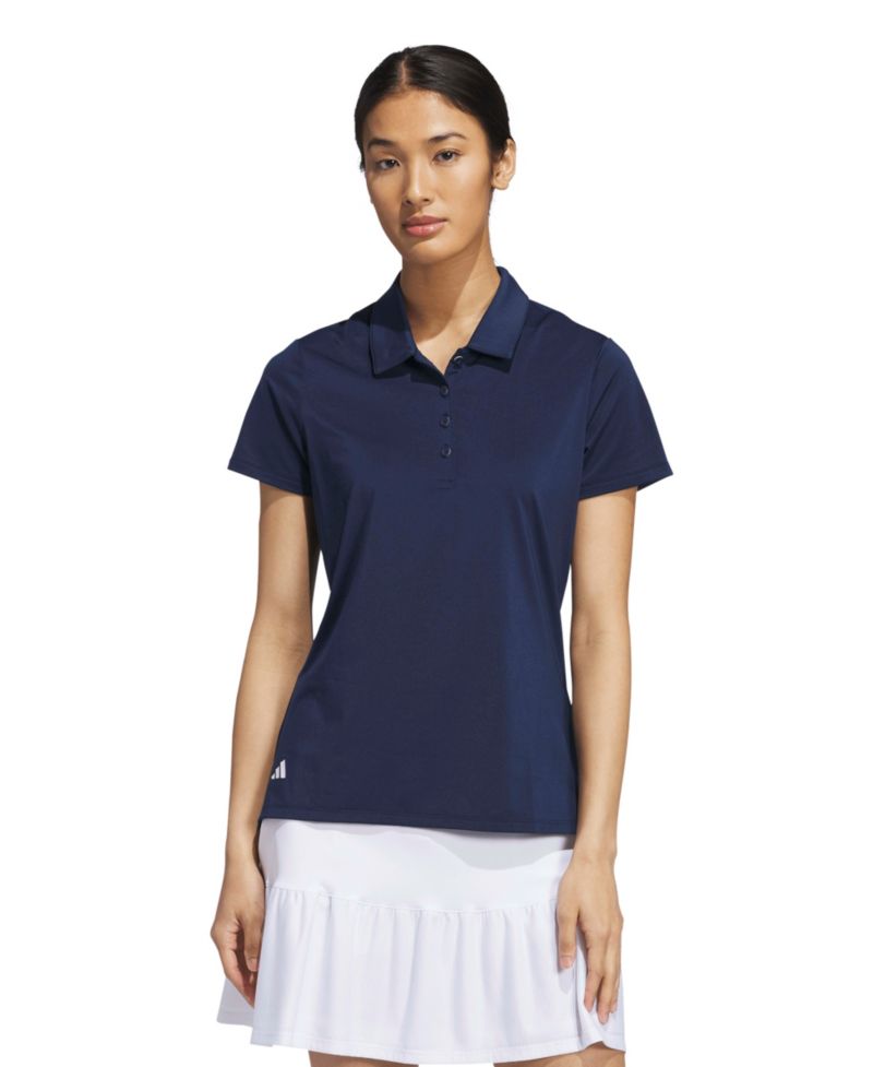 Women's Solid Short-Sleeve Polo Shirt