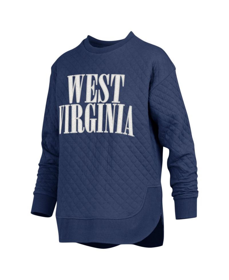 Women's West Virginia Mountaineers Quilted Graphic Pullover Sweatshirt