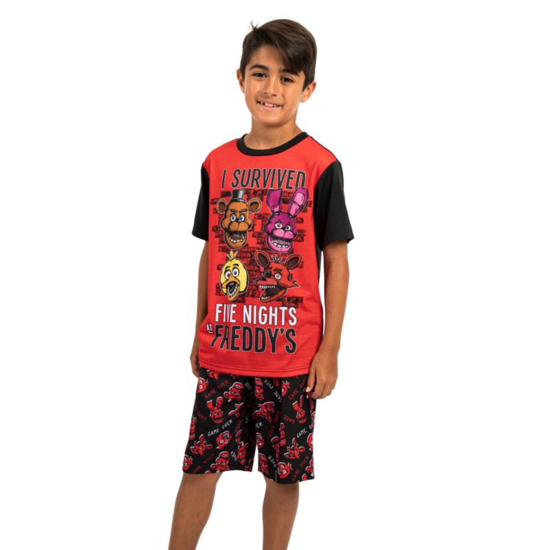 Youth Sleepwear Set Tee Shirt, Sleep Shorts, Sleep Pants