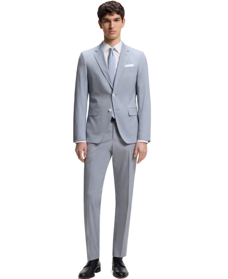 Men's Patterned Chiffon Slim-Fit Jacket