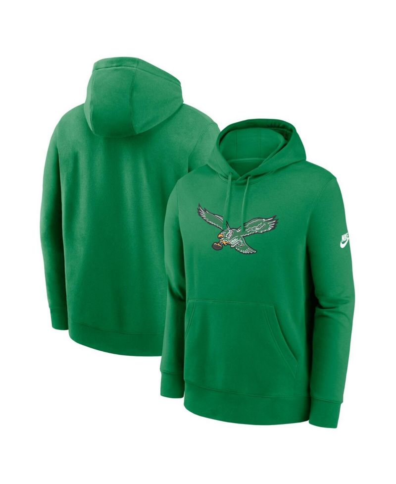 Men's Kelly Green Philadelphia Eagles Club Fleece Pullover Hoodie