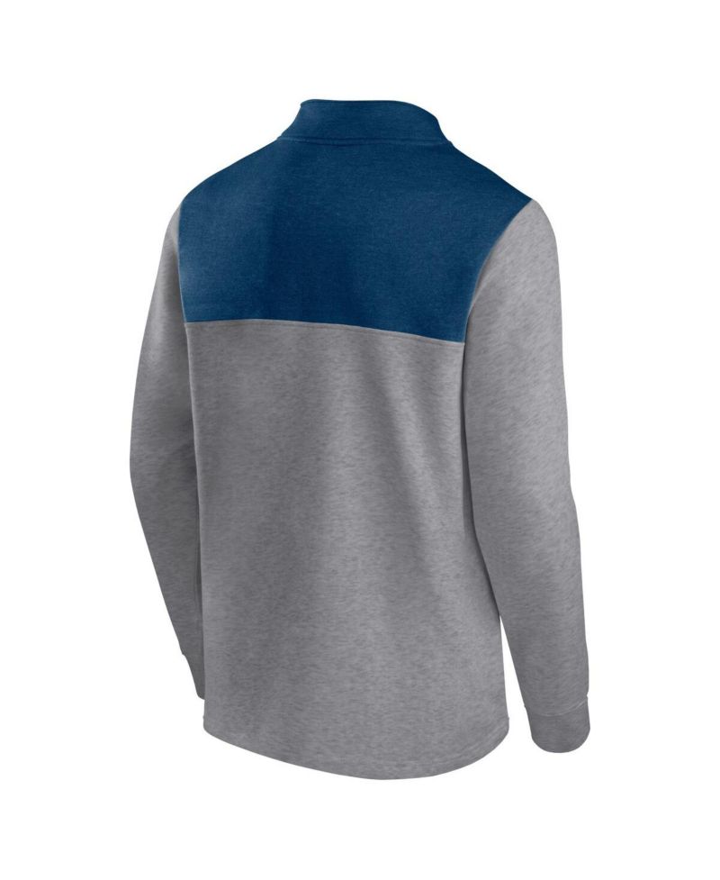 Men's Heather Gray Seattle Kraken Launch It Quarter-Zip Jacket