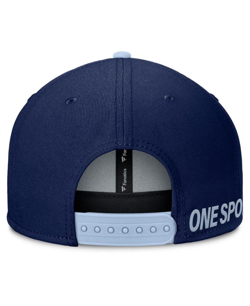 Men's Navy Sporting Kansas City Sitter Snapback Hat