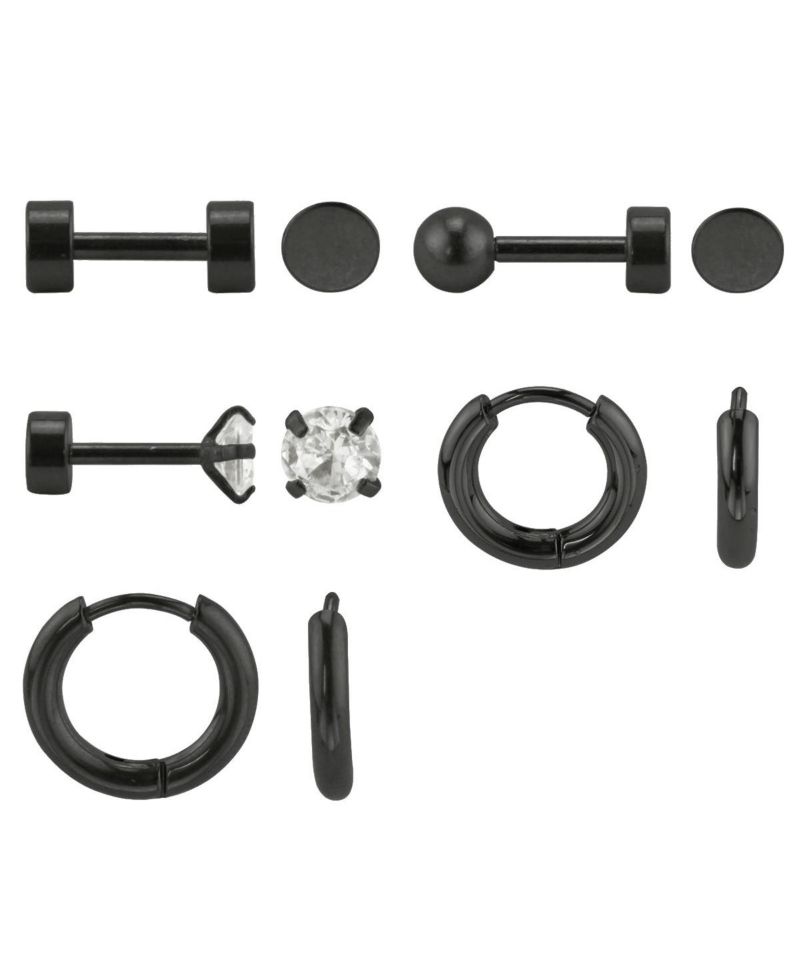 Stainless Steel Earrings: Hoops and Studs