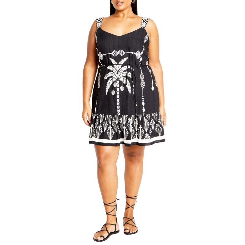 Women's Peta Border Print Dress
